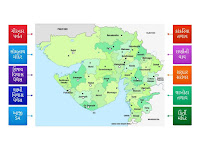 MAP of Gujarat, India, World